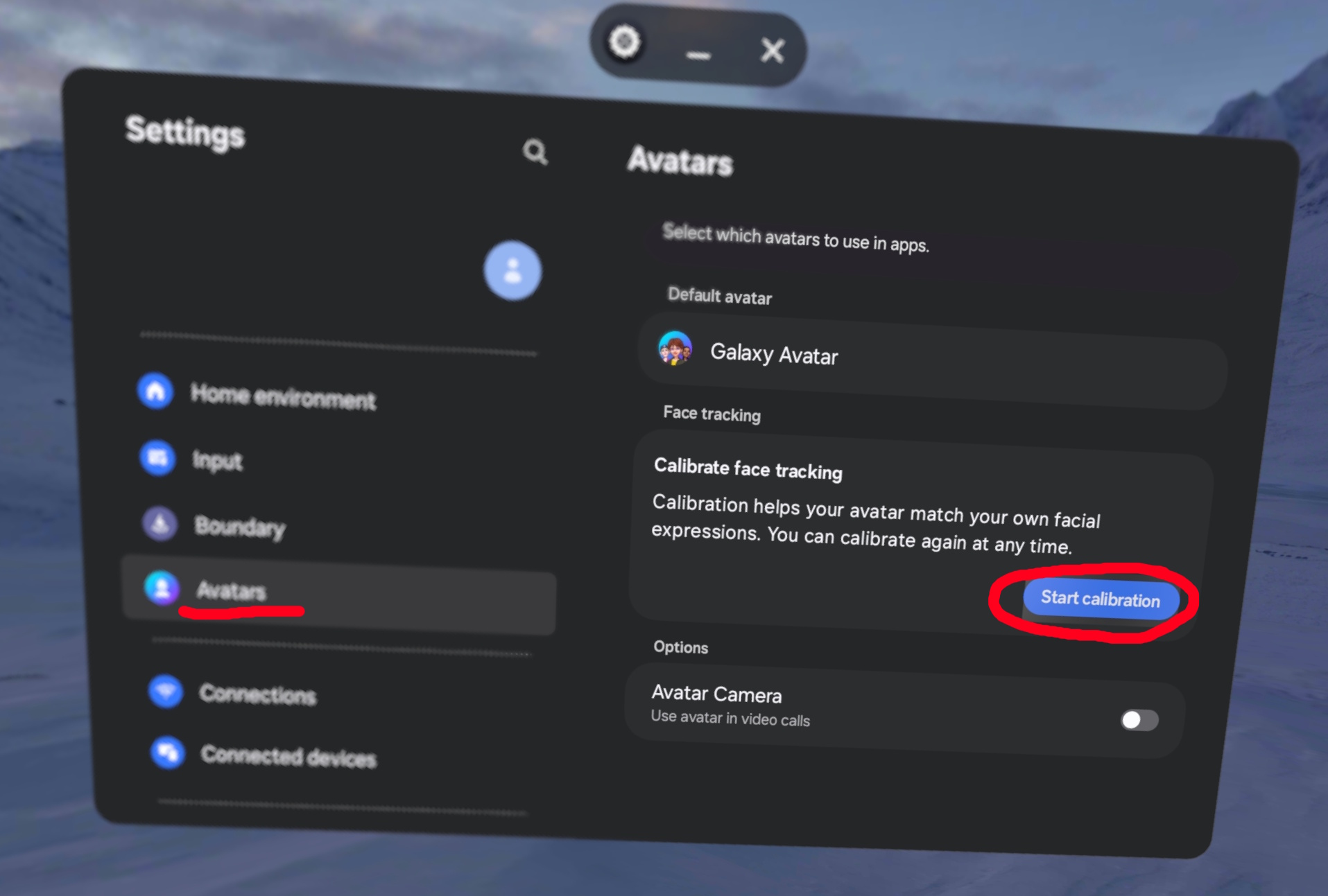 Face Tracking Calibration Settings App